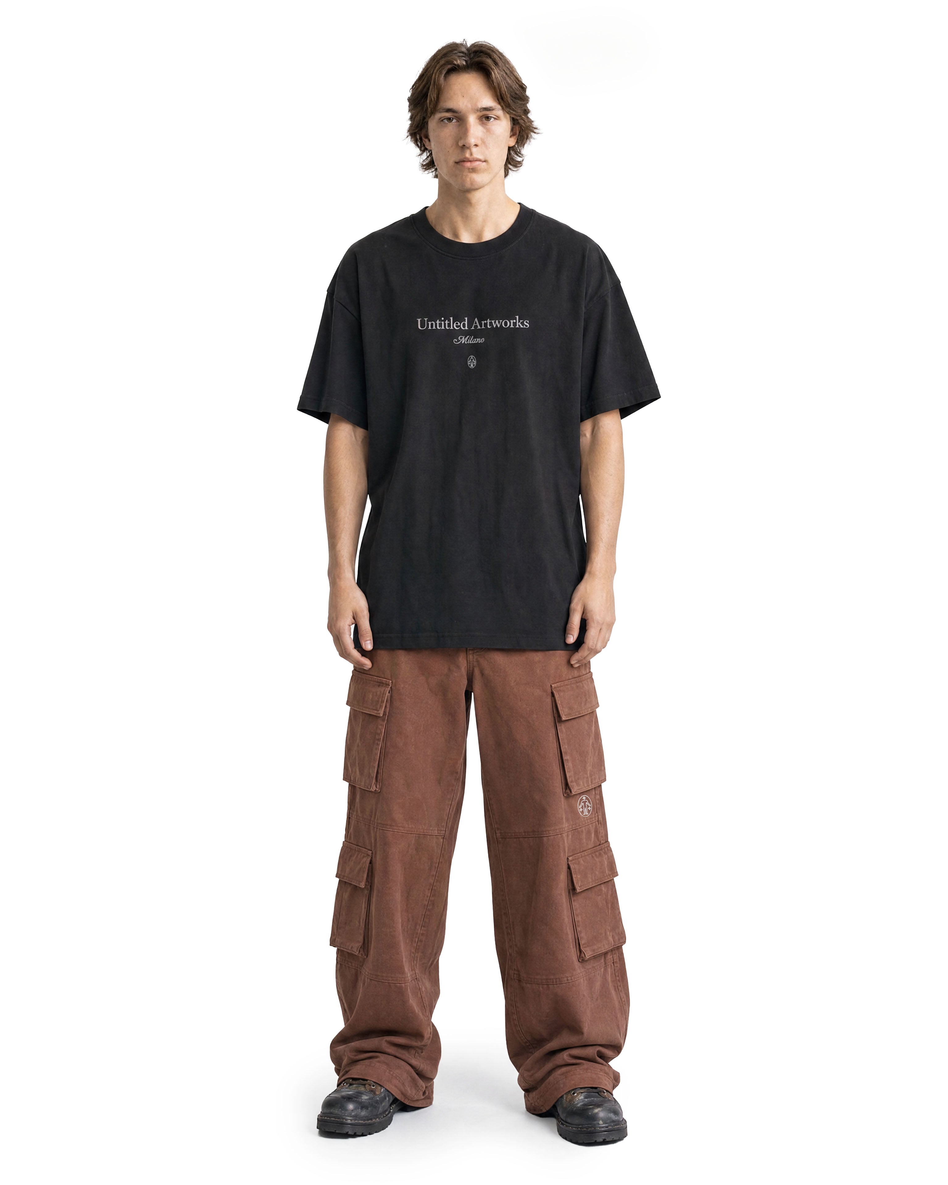 Cargo Wide Pants Rust