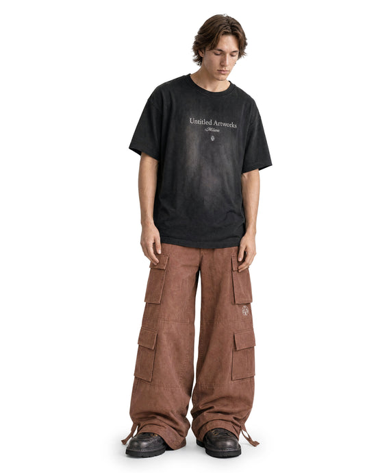 Cargo Wide Pants Rust