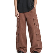 Cargo Wide Pants Rust