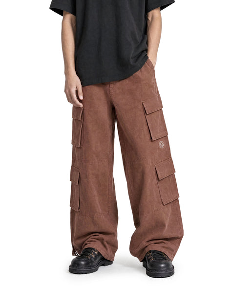 Cargo Wide Pants Rust