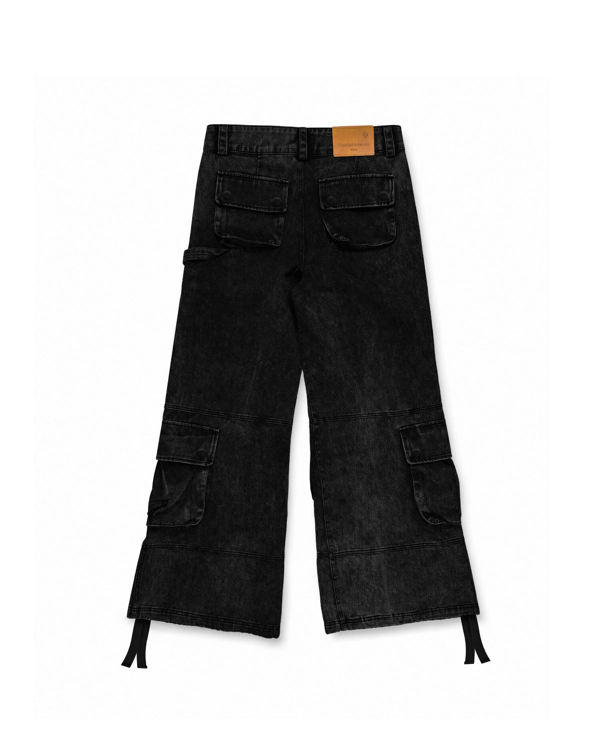 Cargo Wide Pants Black