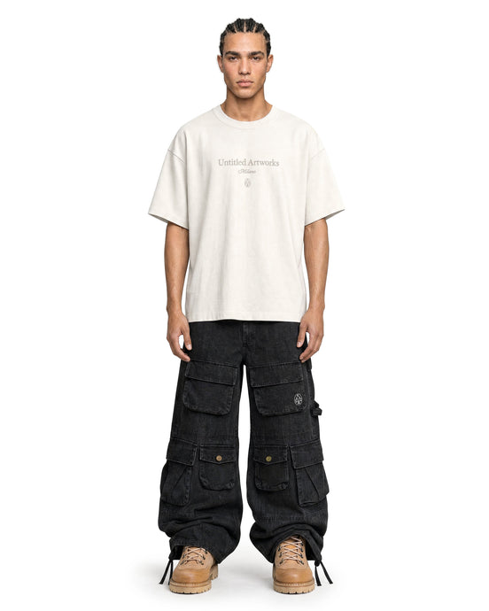 Cargo Wide Pants Black