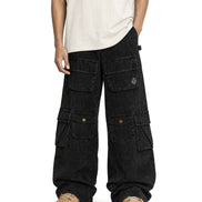 Cargo Wide Pants Black