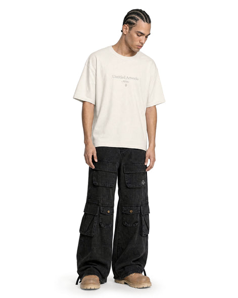 Cargo Wide Pants Black