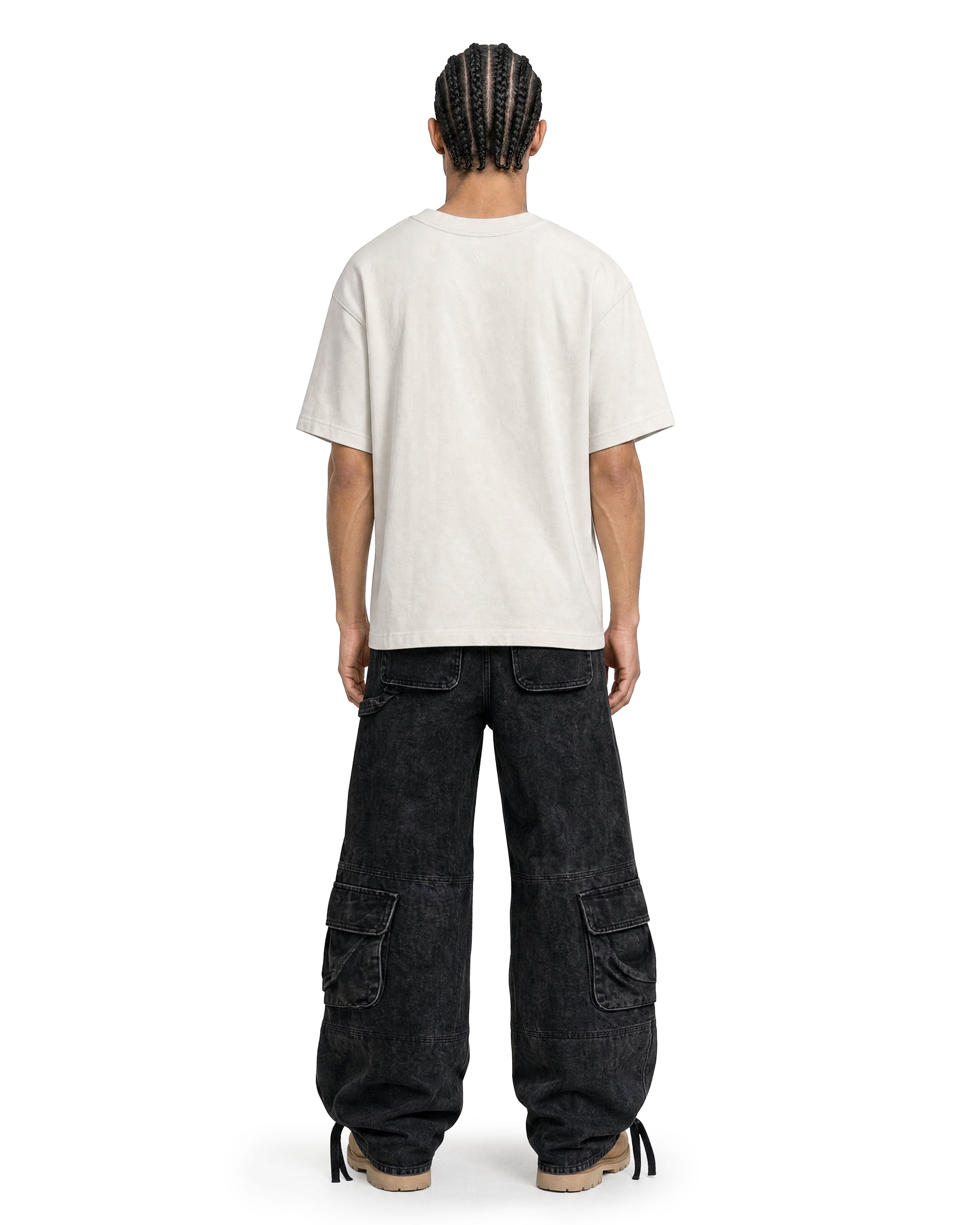 Cargo Wide Pants Black