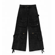 Cargo Wide Pants Black