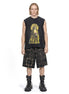 Denim Shorts Jacquard Black