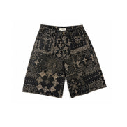 Denim Shorts Jacquard Black