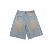 Denim Shorts Jacquard Blue