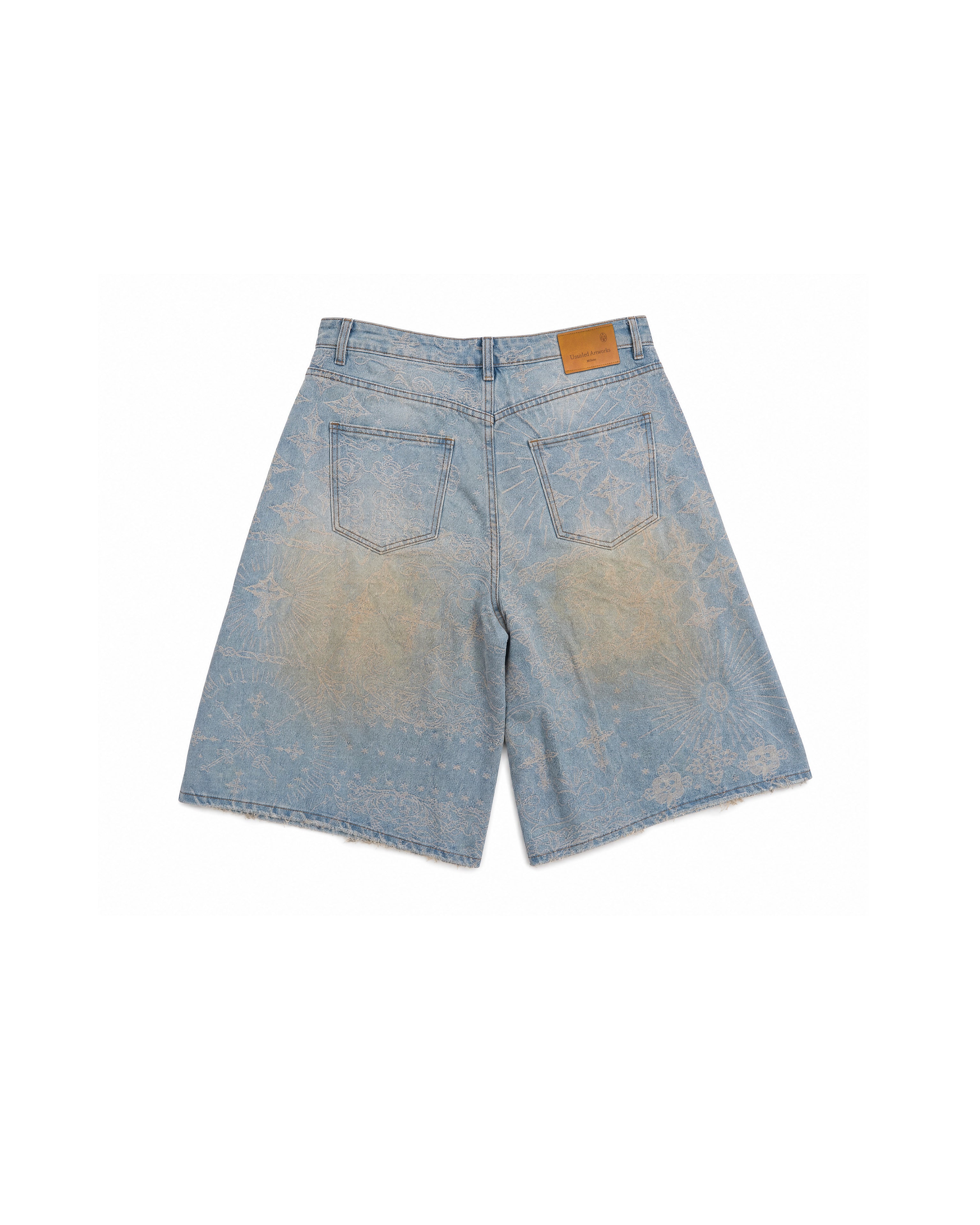 Denim Shorts Jacquard Blue