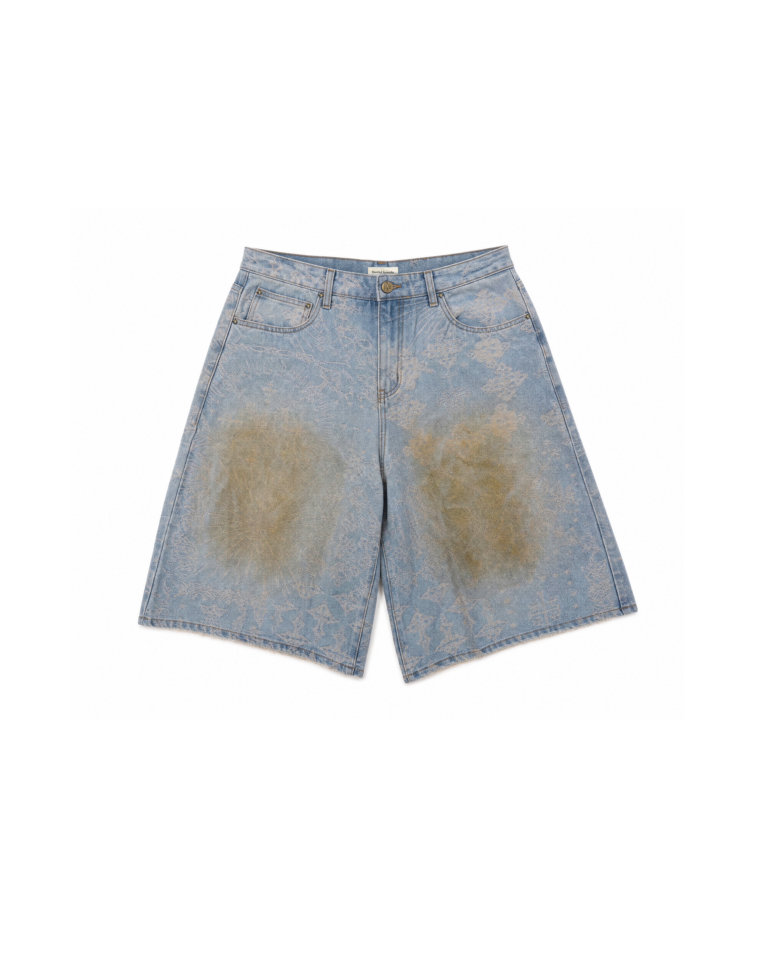 Denim Shorts Jacquard Blue