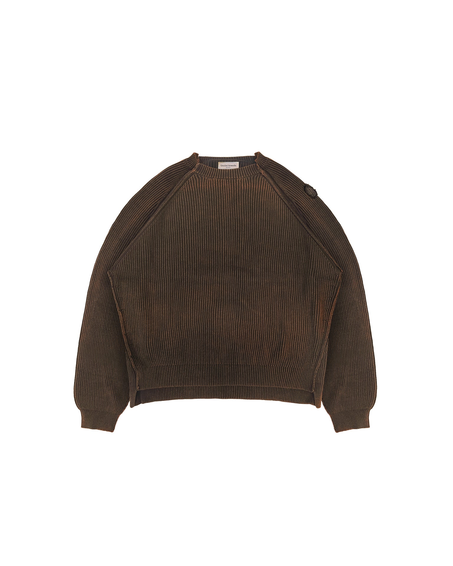 Consumed Knit Ribbed Crewneck