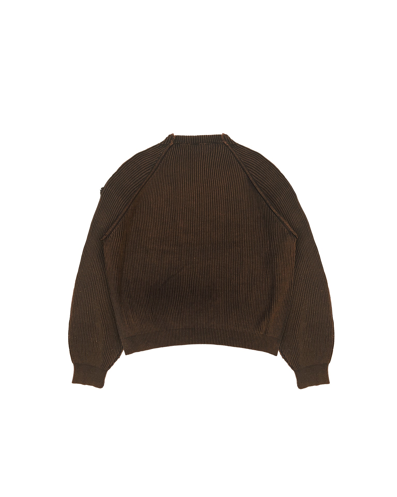 Consumed Knit Ribbed Crewneck