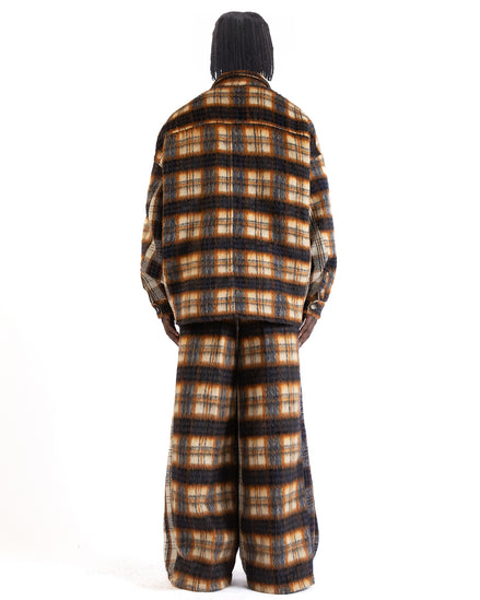 back view highlighting drop-shoulder fit and chest patch detail