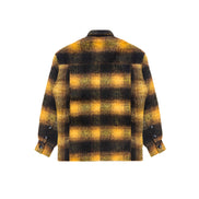 Close-up of soft fabric and reversed seams.