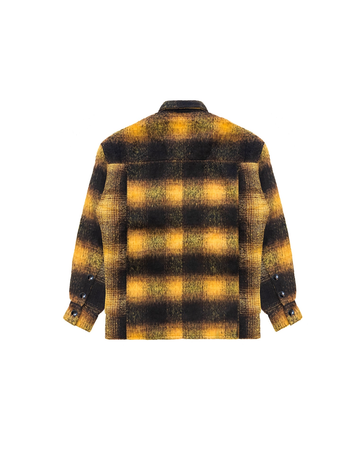 Mohair Check Shirt Green