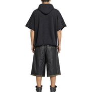 Hoodie Poncho Black