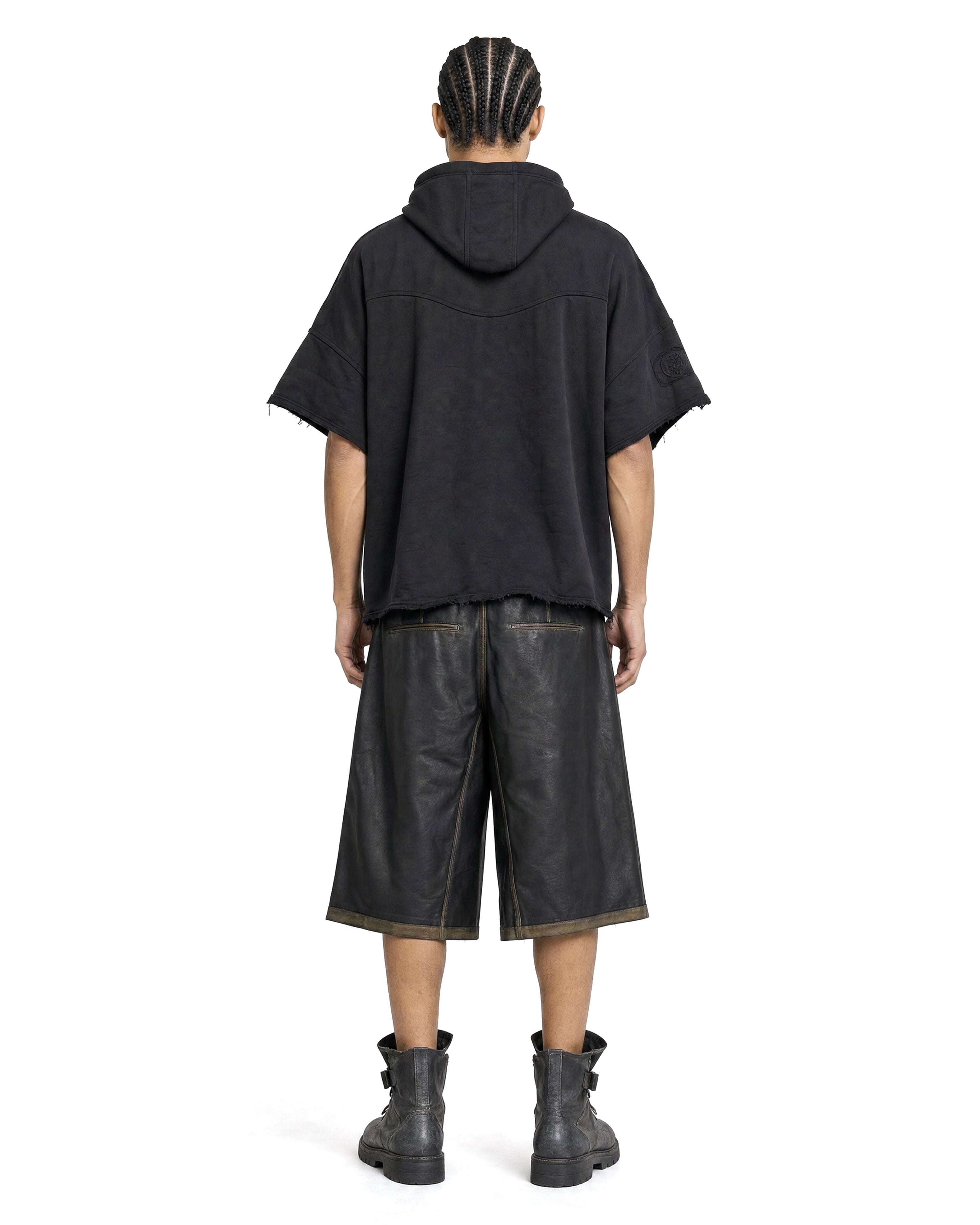 Hoodie Poncho Black