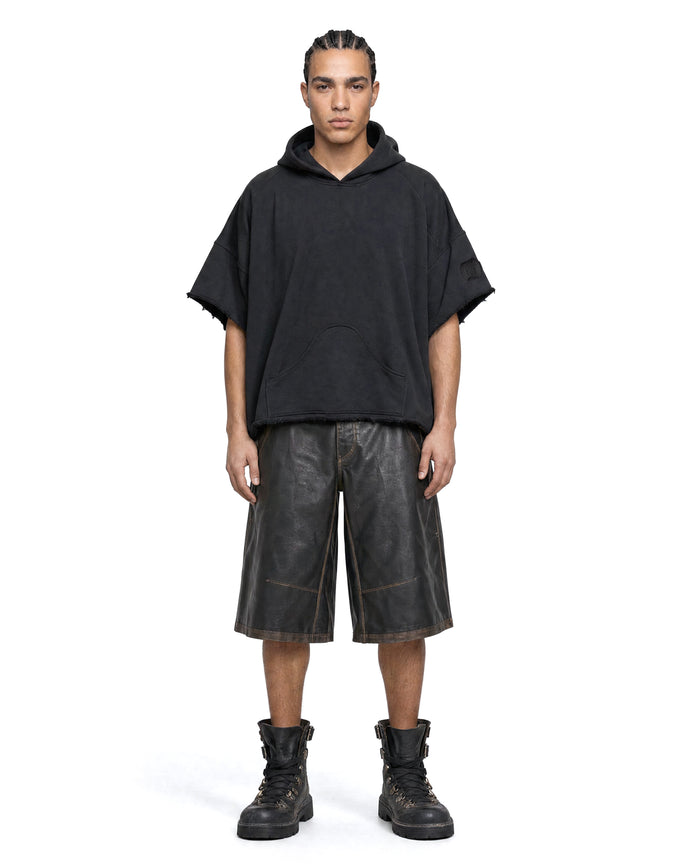 Hoodie Poncho Black