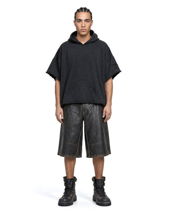 Hoodie Poncho Black