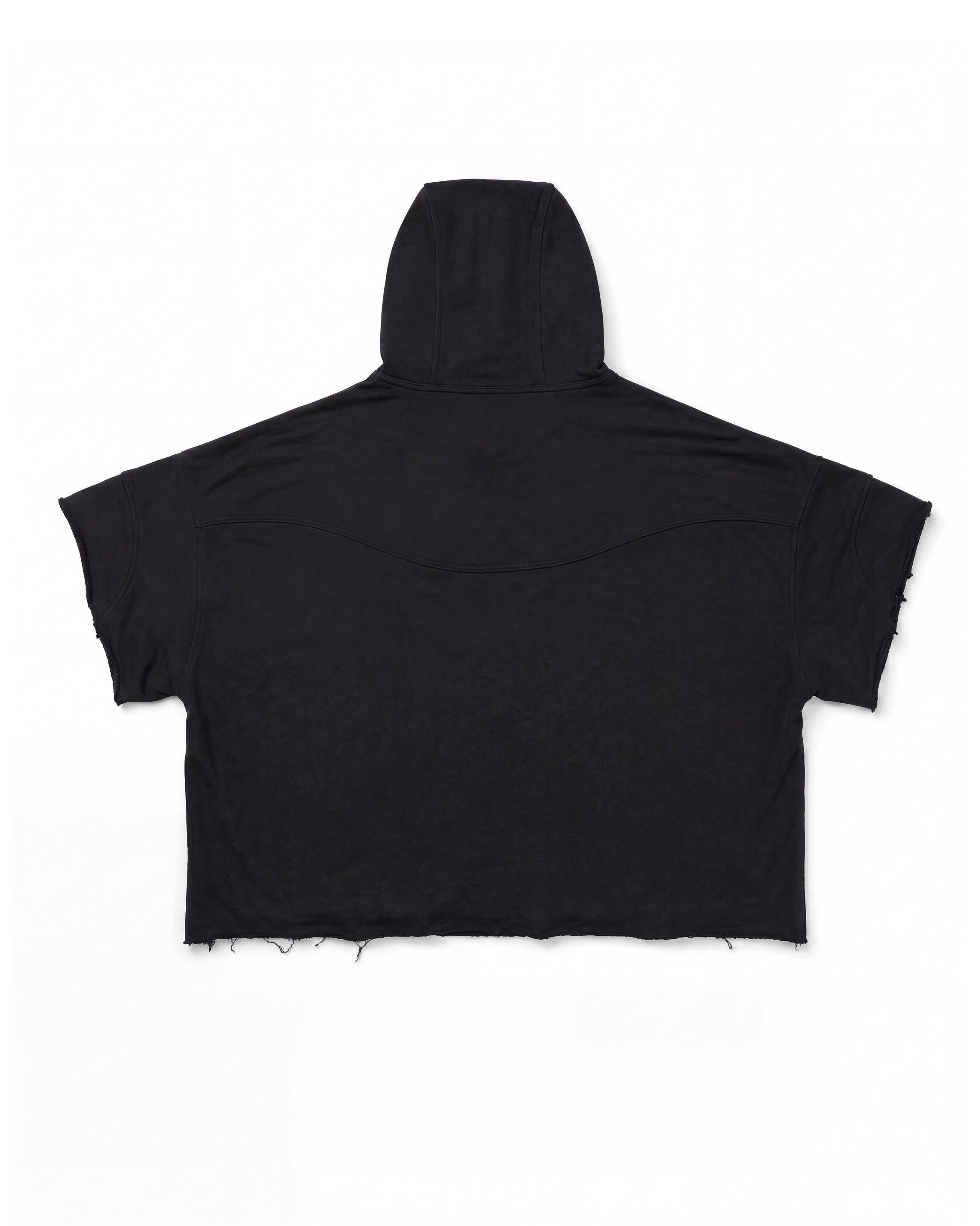 Hoodie Poncho Black
