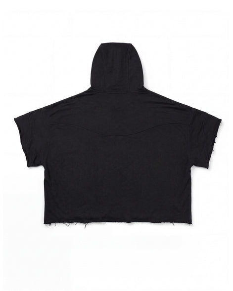 Hoodie Poncho Black