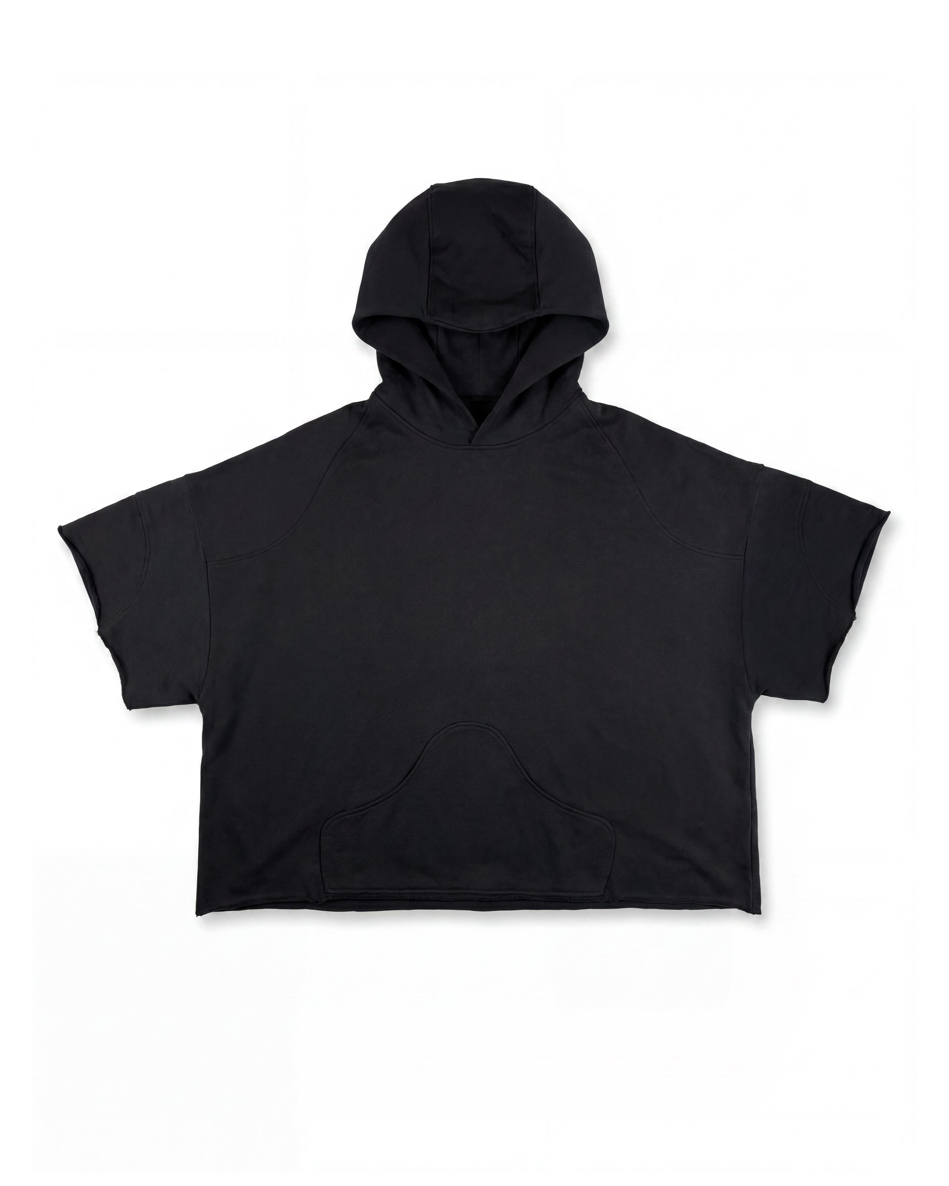 Hoodie Poncho Black