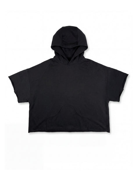 Hoodie Poncho Black