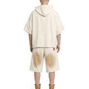 Hoodie Poncho Cream