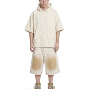Hoodie Poncho Cream