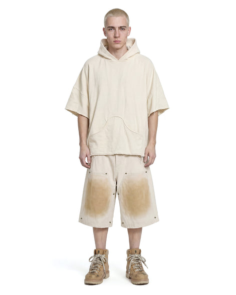 Hoodie Poncho Cream