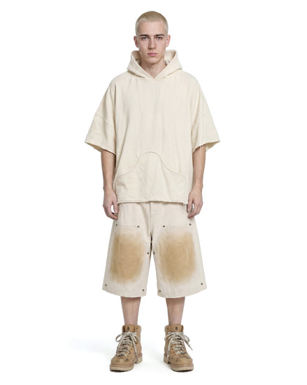 Hoodie Poncho Cream