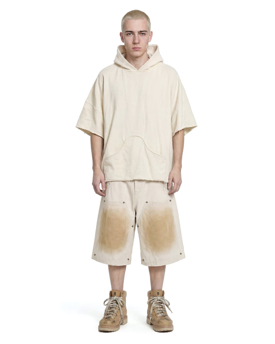 Hoodie Poncho Cream