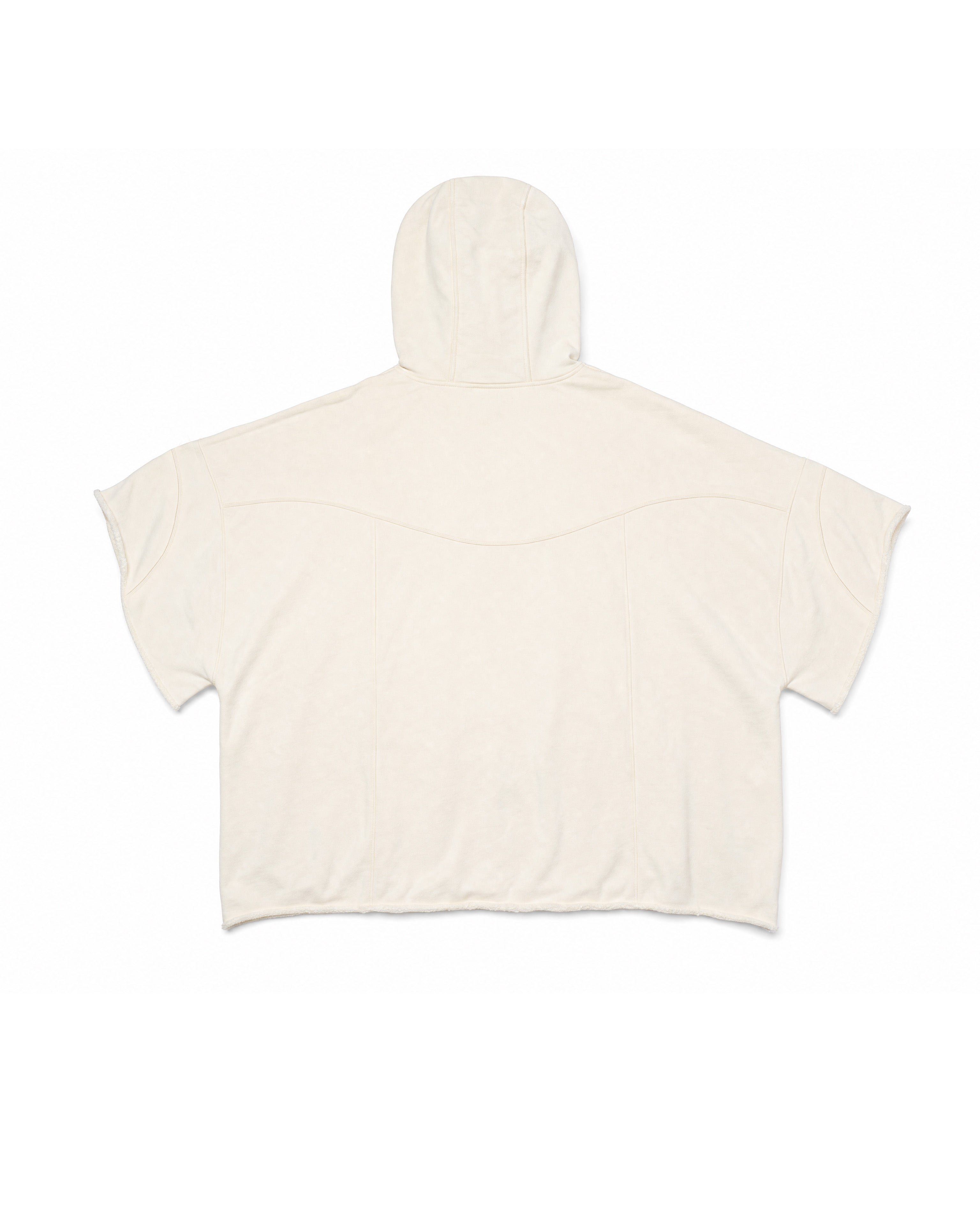 Hoodie Poncho Cream