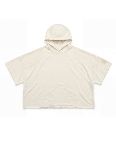 Hoodie Poncho Cream