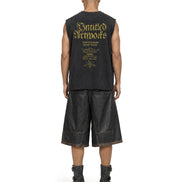 Shorts Faux Leather Black