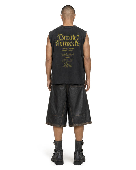 Shorts Faux Leather Black