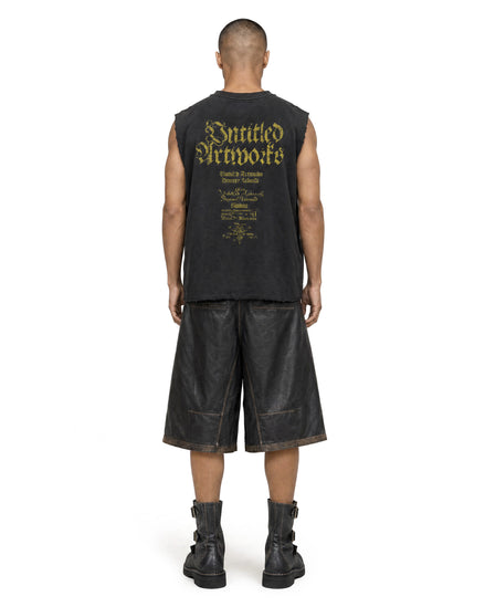 Shorts Faux Leather Black