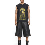 Shorts Faux Leather Black