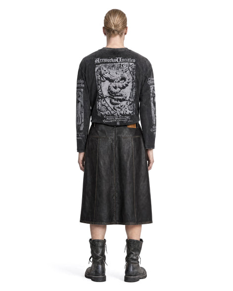 Skirt PU Leather Black