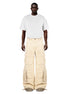 Washed Sand Wide-Leg Cargo Pants