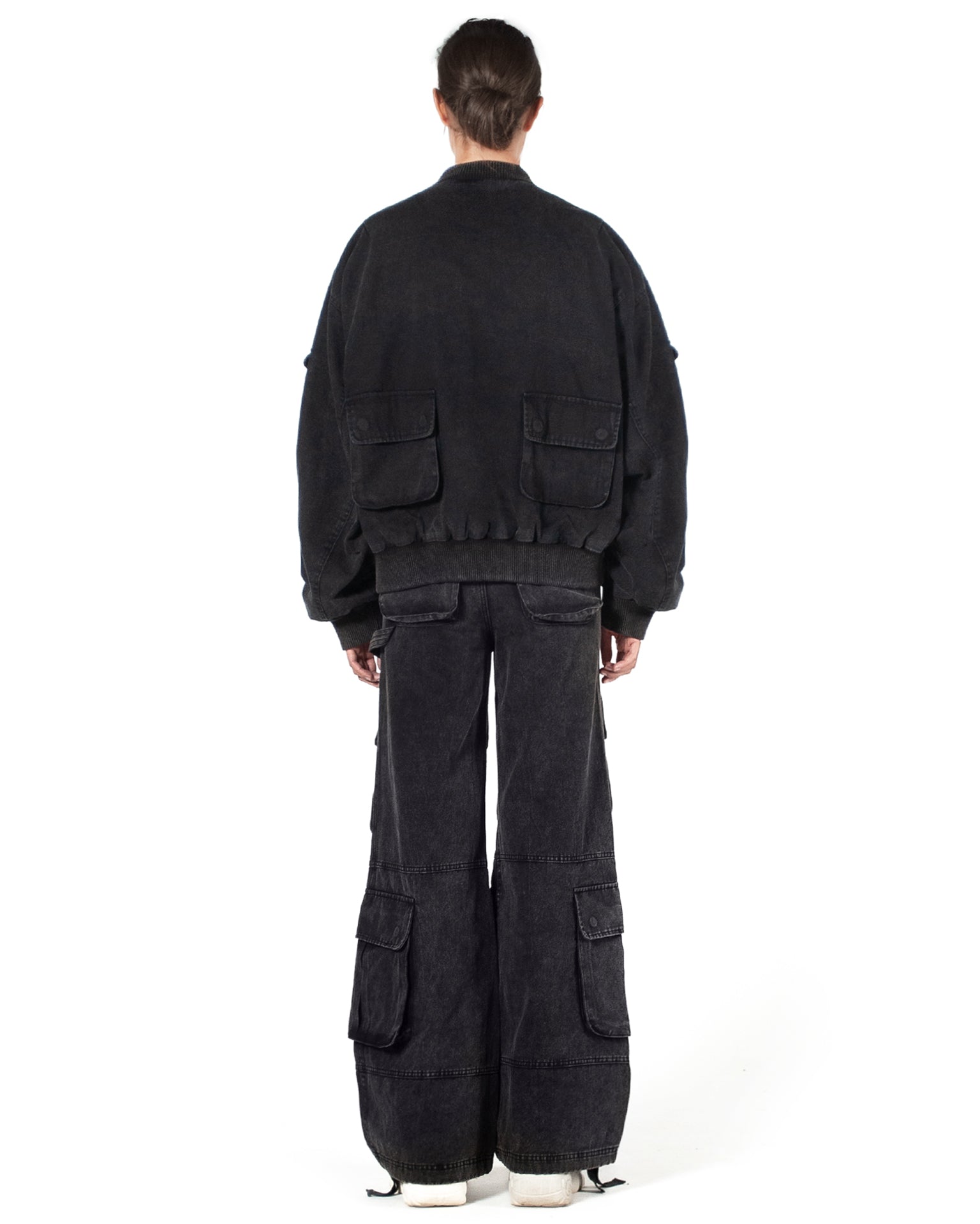 Cargo Bomber Washed Black