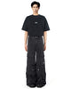 Cargo Wide Pants Washed Black