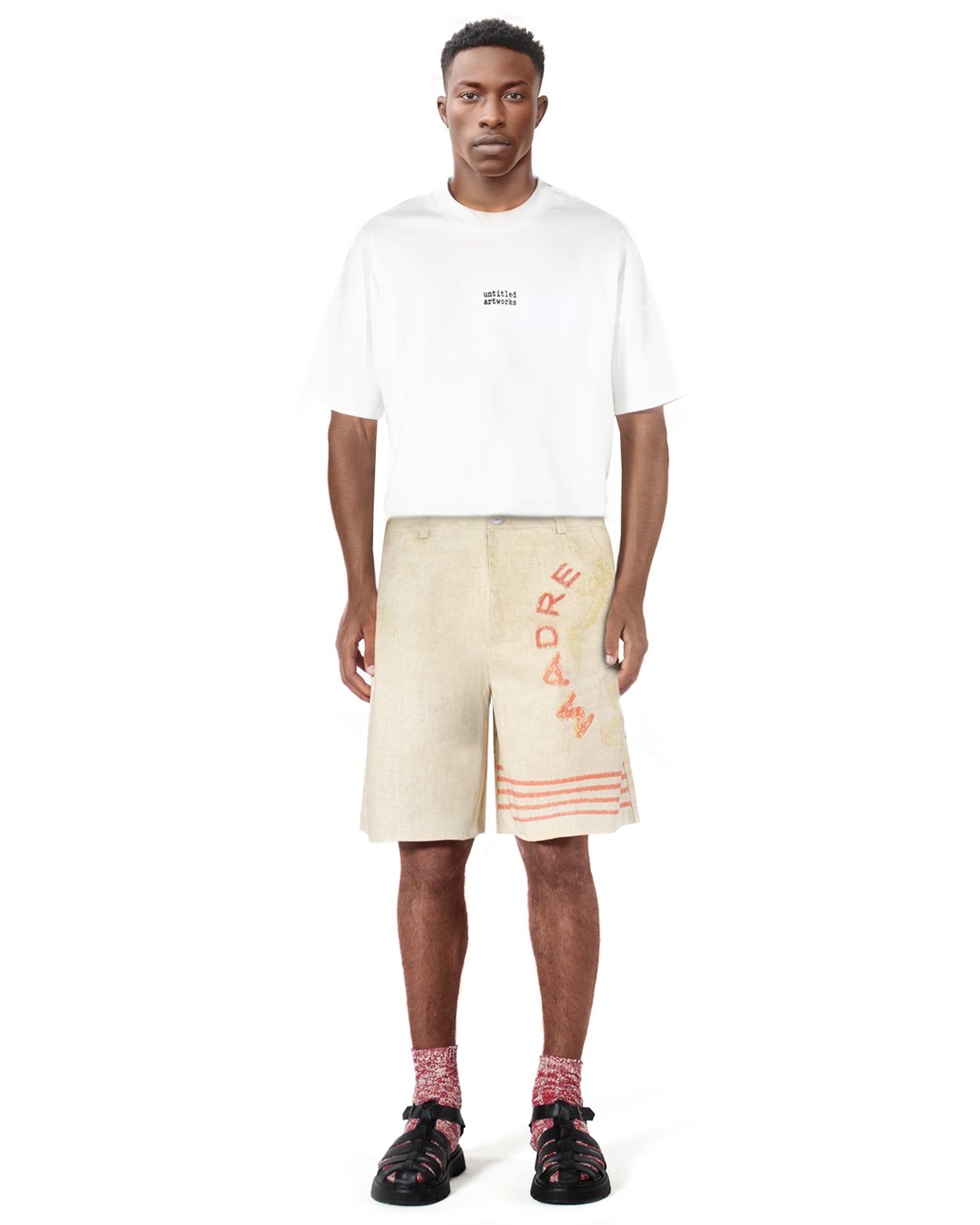 Fruit Linen Shorts
