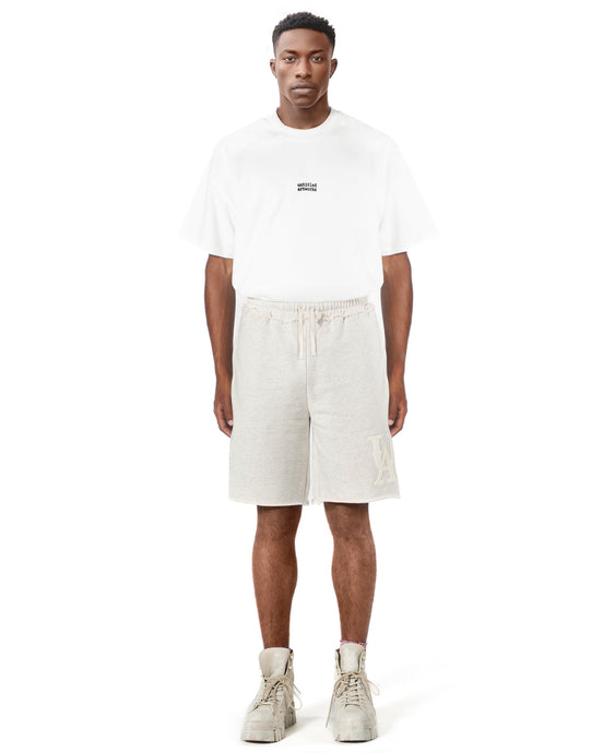 Grey Melange Sweat Shorts