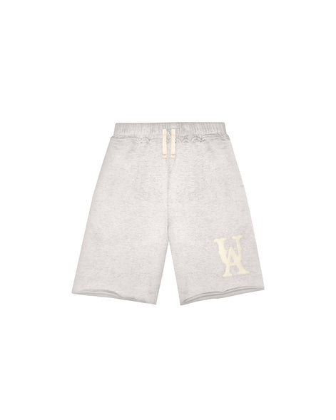 Grey Melange Sweat Shorts