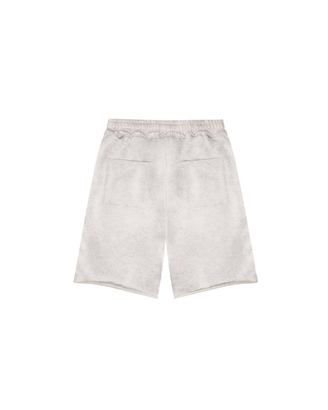 Grey Melange Sweat Shorts