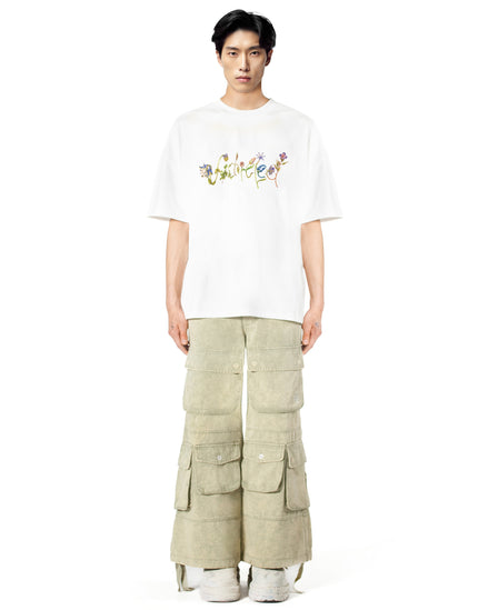 T-Shirt Flower Lettering