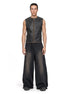 Vest Faux Leather Black