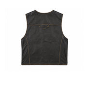Vest Faux Leather Black